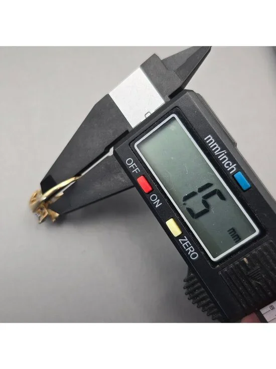 10k Gold Ring Size 7 3 Marquise Sapphire & 2 Diamond Accents Signed Cardow - Picture 11 of 16